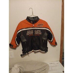 Harley Davidson Motorcycle Jacket child Size 6, Full Zip